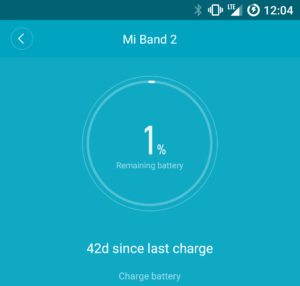 Mi Band 2 разряжается